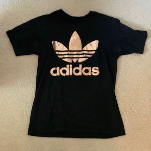 adidas originals black and gold shirt